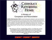 Tablet Screenshot of catholicsreturninghome.org